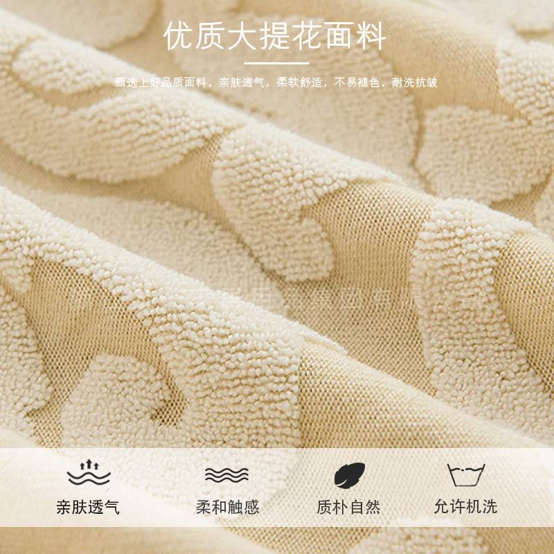 亚马逊弹力提花老虎凳套全包美式加厚翼背椅老虎椅套单人沙发椅套