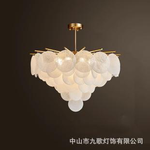 后现代简约餐厅客厅卧室灯具别墅楼梯间网红设计师轻奢水晶吊灯