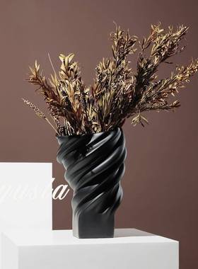 现代简约插干花瓶花器摆件样板间别墅客厅茶几餐厅吧台柜软装饰品