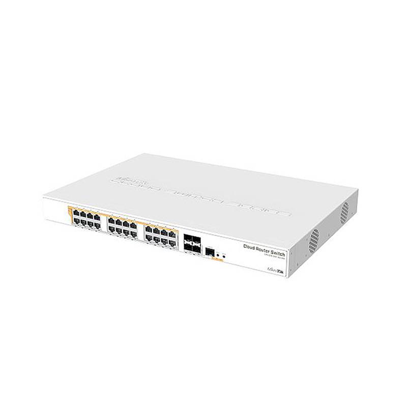 MikroTik CRS328-24P-4S+RM 4口万兆 24口POE千兆网管路由交换机
