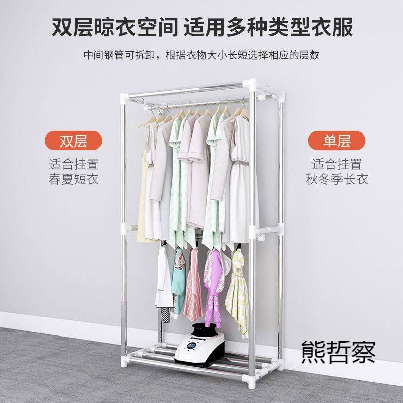 烘干简易衣柜钢管加粗布衣柜宿舍卧室组装家用收纳冬季新款