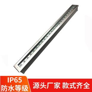 跨境6W9W18W24W36W长条地埋灯户外防水极窄长方形节能极窄灯