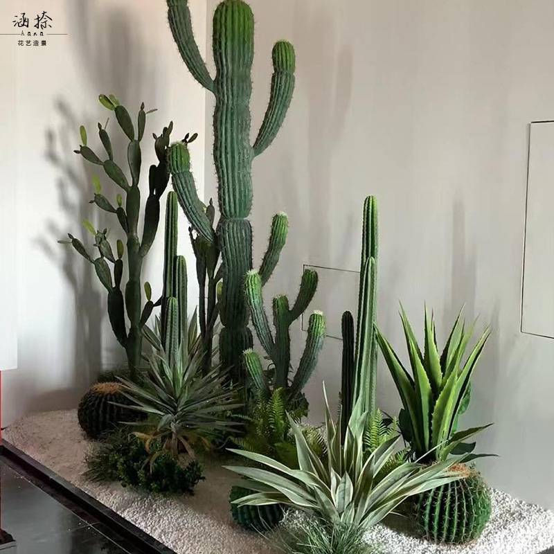 大型仿真绿植仙人掌仙人柱盆栽摆件室内热带植物假仙人球景观造景