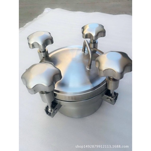 厂家直供卫生级不锈钢圆形压力人孔手孔盖3KG压力人孔门耐压力型