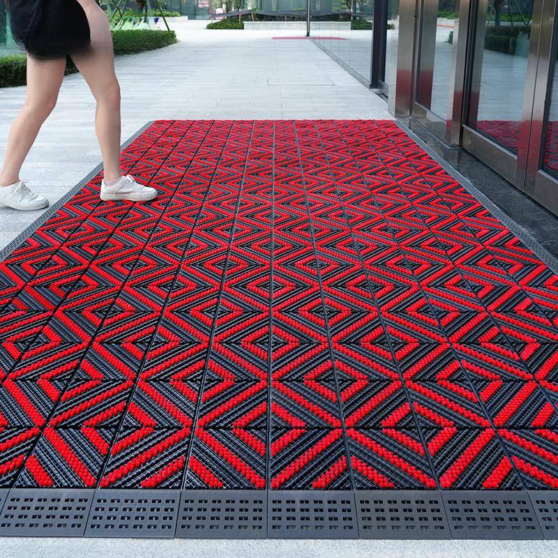 酒店大门口地垫进门迎宾地毯商用入户门户外室外防滑脚垫除尘门垫