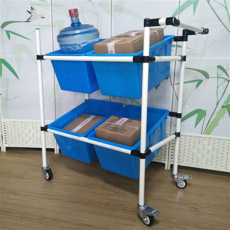 电商仓库拣货车服装分拣配货车斜面静音周转播种车线棒精益管货架
