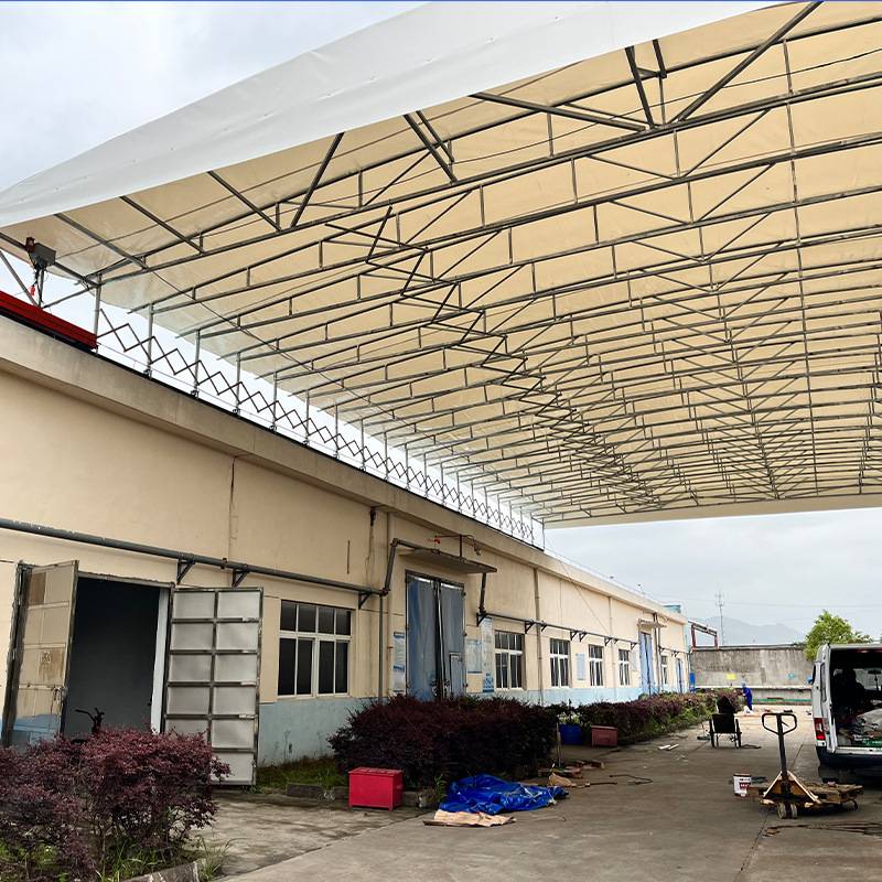 厂家电动雨棚门头房檐挡雨篷大门口固定遮阳棚仓库钢