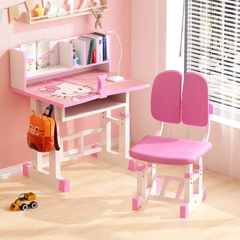 儿童书桌学习桌小孩子写字作业桌小学生家用可升降课桌椅组合套装