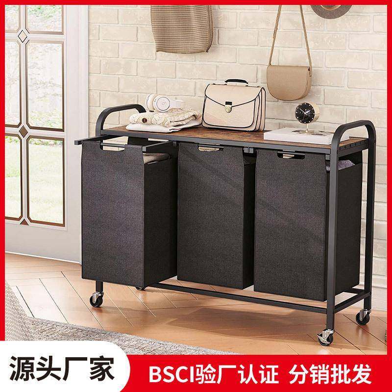 脏衣篮推车大容量脏衣篓分类脏衣服分隔家用客厅阳台收纳筐可移动,收纳整理,脏衣篮,淘宝优惠券,粉丝福利购,淘宝优惠卷