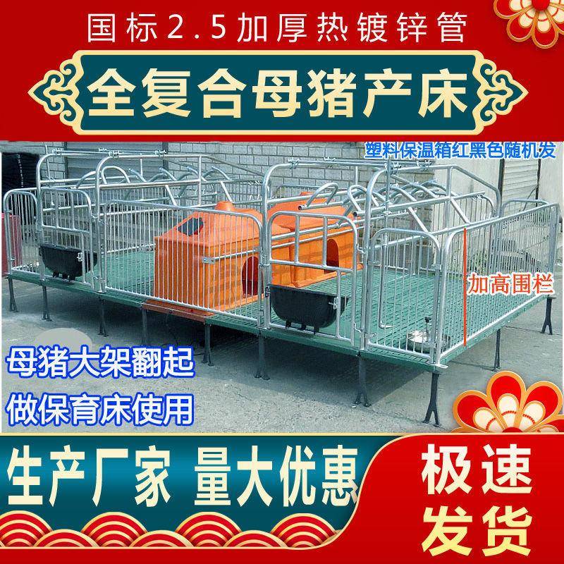 母猪产床设备保育两用猪分娩床限位栏仔猪栏漏粪板猪用养猪场设备