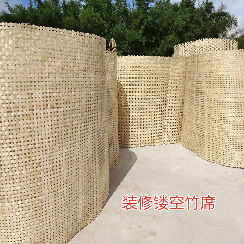 装修吊顶农家乐酒店 建筑工地装修贴墙装饰草席复古竹编席子