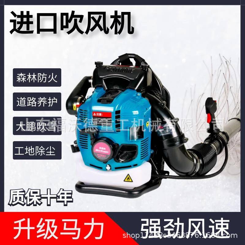 背负式汽油吹风机工地用风力灭火机大棚吹雪机大功率落叶绿色吹菜