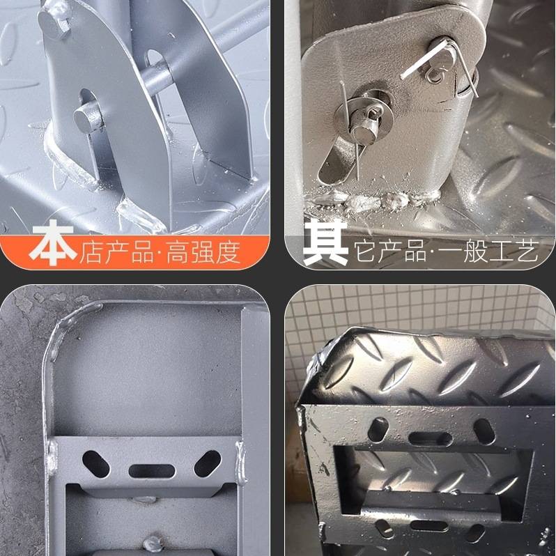 钢板小推车搬运车拉货手推车平板车家用手拉车便携折叠拖车小拉车