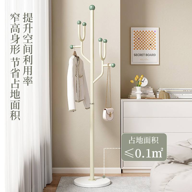 意式轻奢衣帽架落地卧室床边个性衣服收纳架子简易家用网红挂衣架