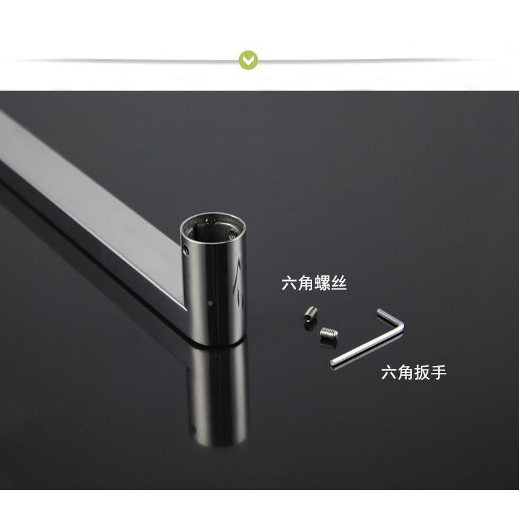 加BSB厚04不锈钢管店对装拉手淋浴房铺办方室现代玻璃门方形公把