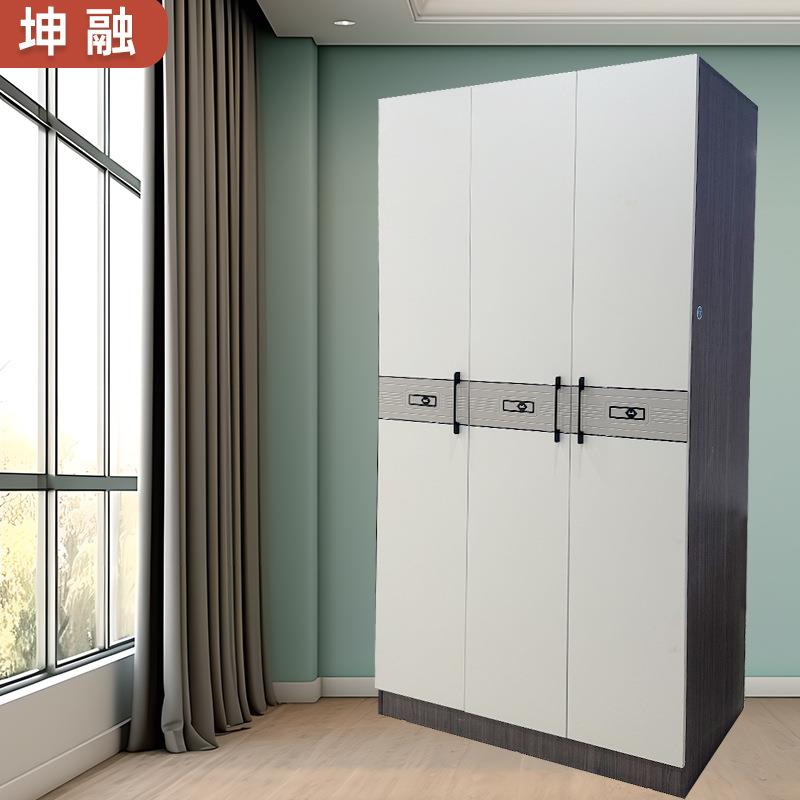 家用小户型卧室对开门衣柜出租房简易储物收纳大衣橱版式组合衣柜