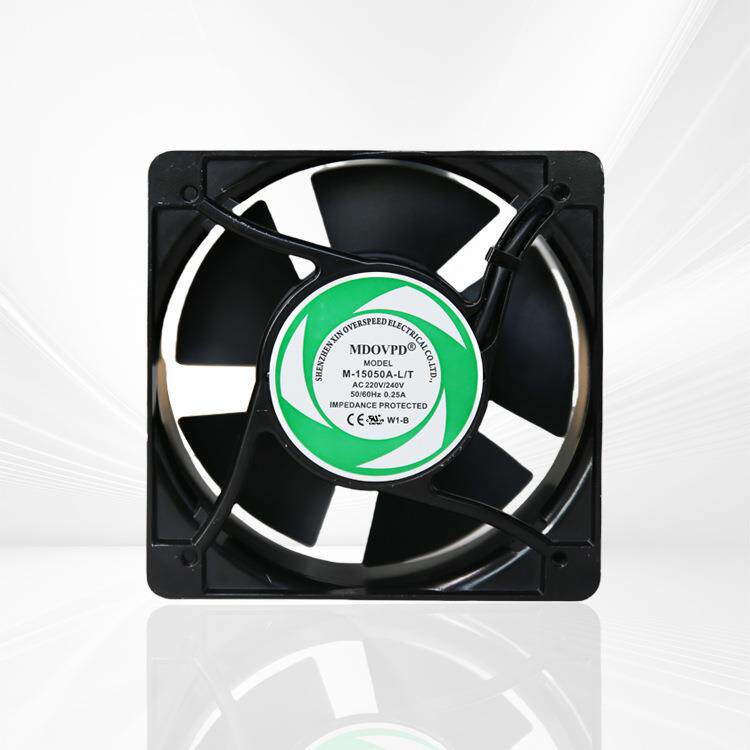 工厂直销15050AC铝框静音220V/380V机柜排风扇交流轴流工业散热风