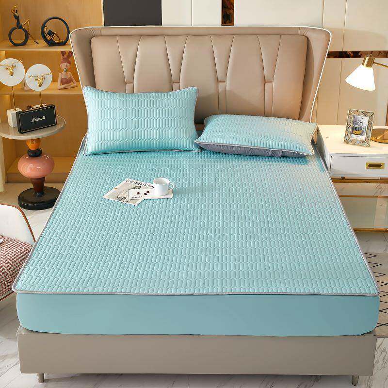 乳胶针织棉床笠三件套防滑固定席梦思床垫保护套全包防尘床罩单件