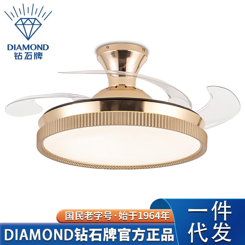 隐形风扇灯2025新款卧室吊扇灯客厅餐厅吊灯一体家用吸顶电扇灯