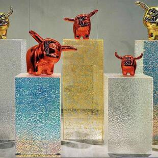 gy石头纹亚克力底座展示台橱窗陈列台置物摆台装饰品流水台模特地