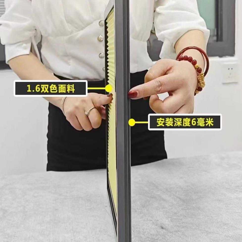 免打孔极窄带框内嵌式5毫米内开纱窗帘百叶卫生间防水遮光蜂巢帘