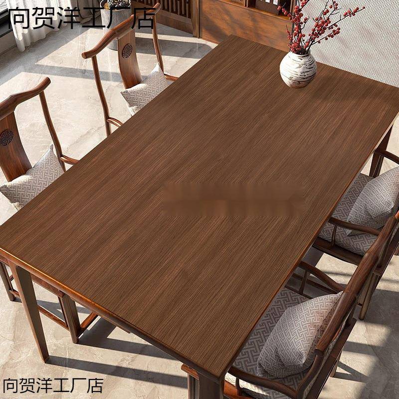 胡桃木纹仿木纹桌垫防水防油桌布免洗实木原木色餐桌垫桌面保护垫