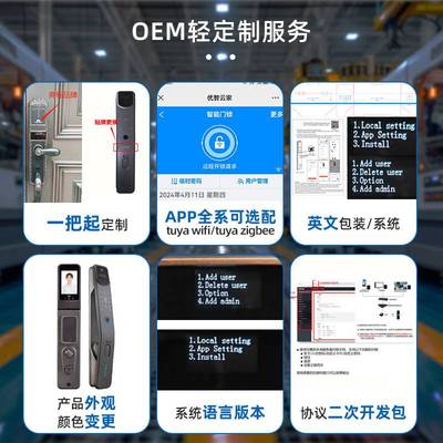 全自动指纹锁人脸可视防盗门密码锁手机远程控制家用智能锁厂家