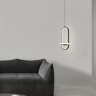 卧室床头吊灯现代简约网红轻奢创意全铜小吊灯主卧床头柜吊线灯