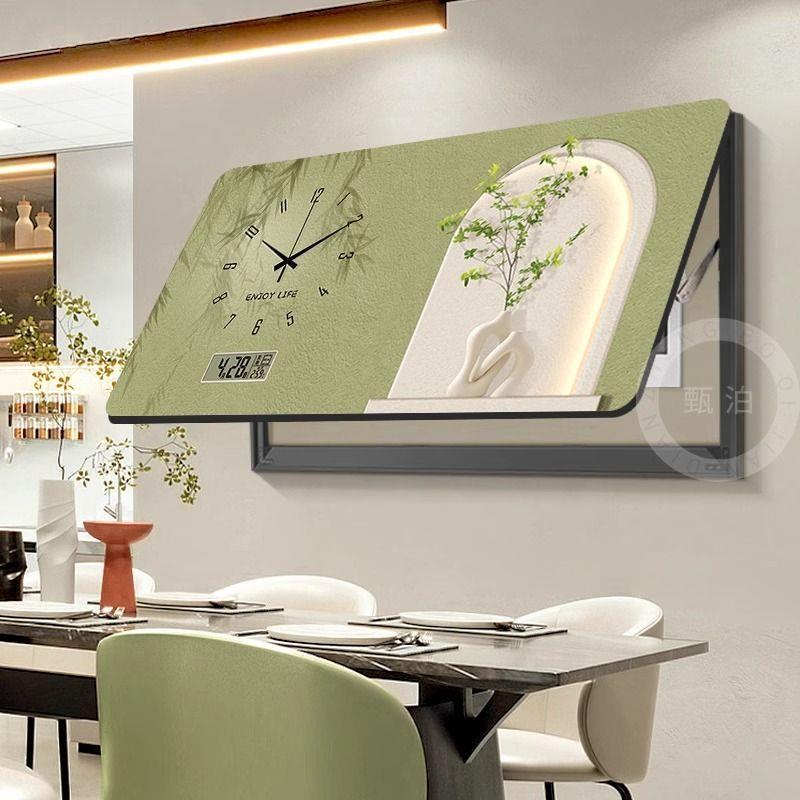 【包邮】小清新电表箱装饰画2025新款奶油风绿植配电箱遮挡万年历