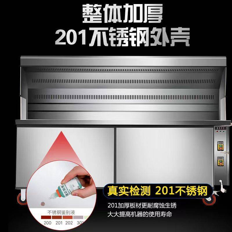 新款无烟烧烤车环保无油烟净化器摆摊移动夜市烧烤炉架淄博烧烤