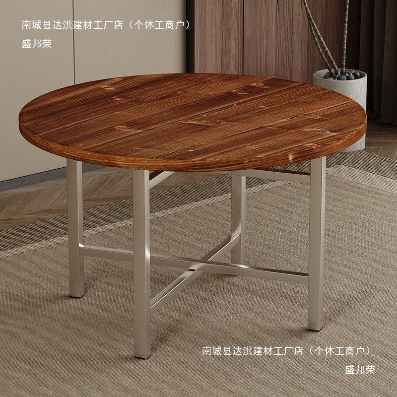 加厚大圆桌面实木圆桌子台面家用酒店可折叠杉木圆桌面板圆形餐桌