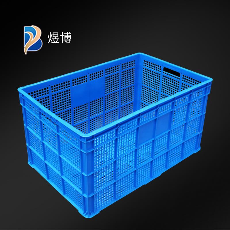大号加厚塑料周转筐长方形蔬菜框1米大筐可加轮子车间中转筐
