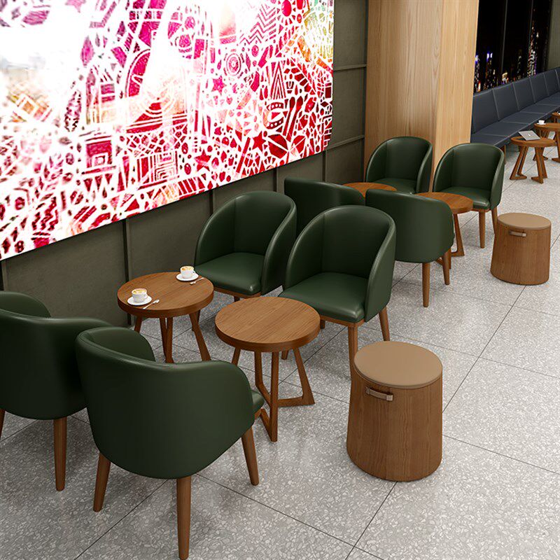 餐饮连锁奶茶店休闲洽谈休息区咖啡厅桌椅清吧酒吧西餐厅卡座沙发