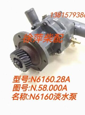 宁动N6160.28A冷却泵宁波中策N6160柴油机齿轮泵N.58.000A淡水泵