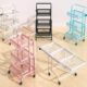 厂家手推车置物架落地多层客厅家用移动厨房多功能折叠婴儿用品收