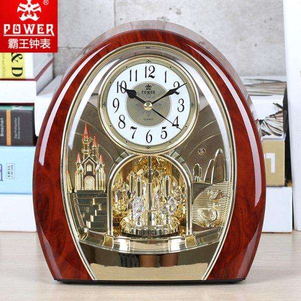 霸王家用音乐报时老式客厅静音座钟摆件装饰时钟高端大气复古钟表,家居饰品,座钟,淘宝优惠券,粉丝福利购,淘宝优惠卷