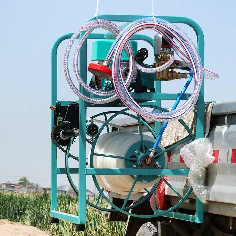 自动收放管电动打药机48V高压喷雾器三轮车悬挂式打药神器