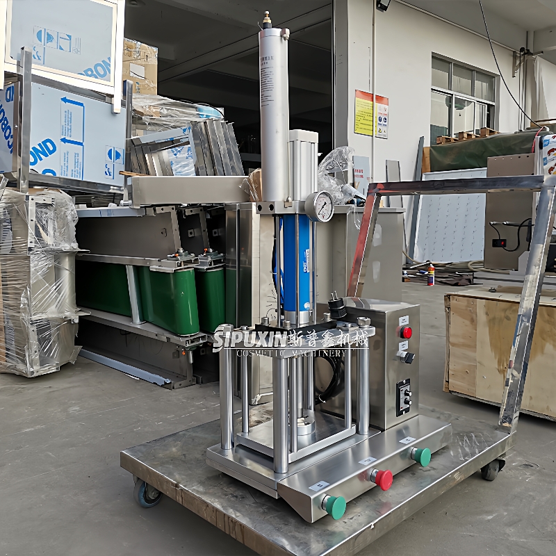 SPX-定制实验室小型压粉机眼影打板压粉机气动粉饼成型机设备