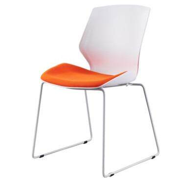 会议椅子办公弓形现代简约无扶手学生座椅可叠放会议室靠背培训椅