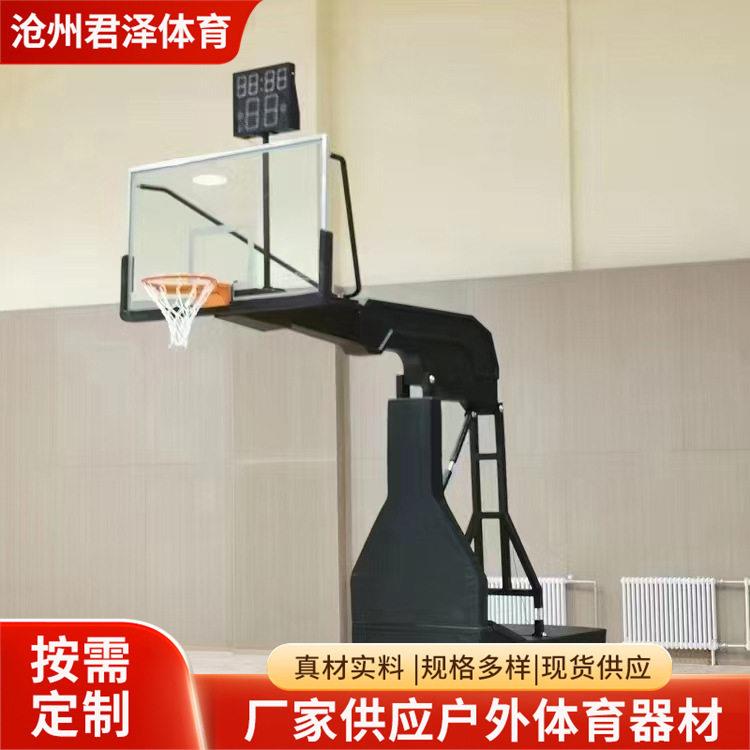 篮球架户外标准化训练可移动电手动篮球架可升降折叠液压篮球架