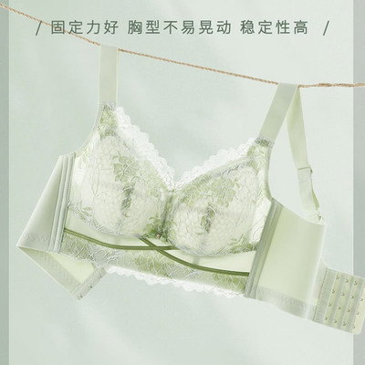 内衣女薄款大胸显小义乳专用文胸全罩杯聚拢调整型抹胸W文胸罩242