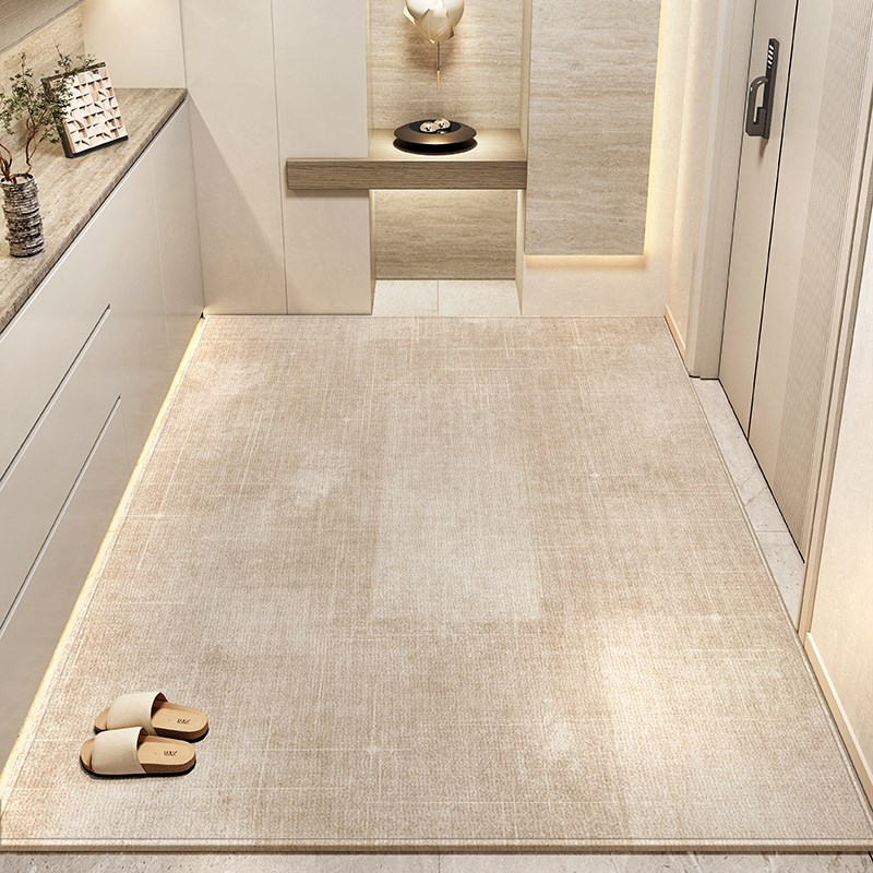 入户门地垫可裁剪客厅脚垫奶油风意式可擦地毯门垫门口家用垫子