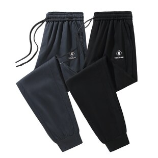 男休闲裤 300斤特大肚子男装 胖子大码 加肥加大男裤 宽松束脚运动裤