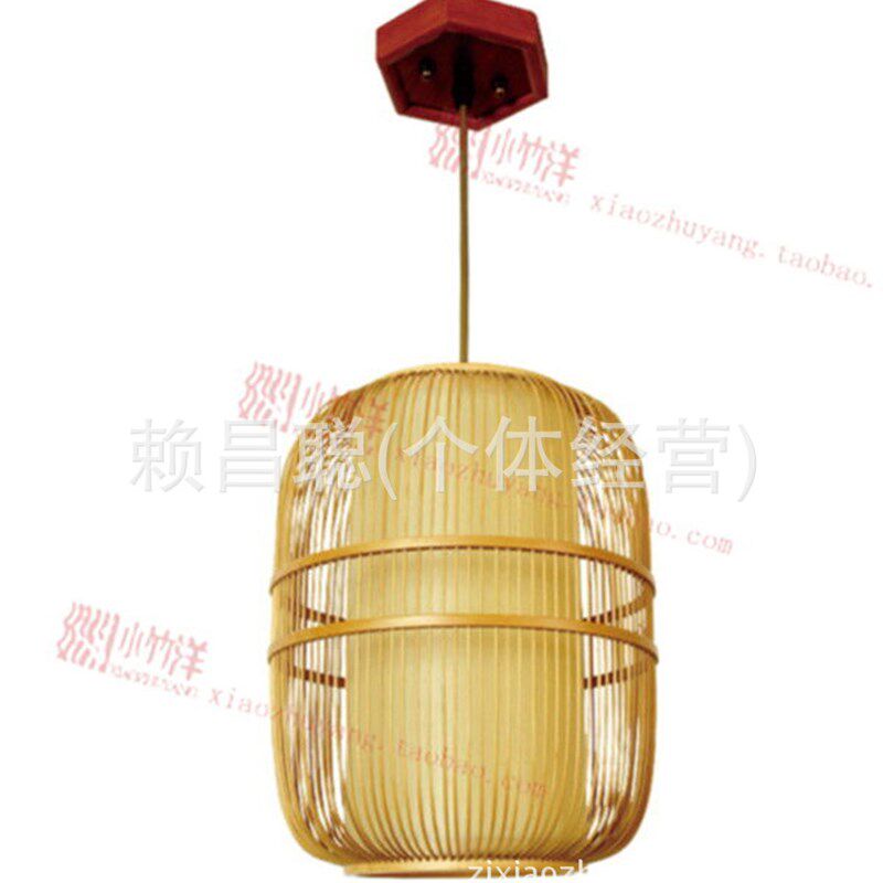 竹制灯笼 竹吊灯 复古竹灯 纯手工编织竹灯 竹建筑装饰灯代发