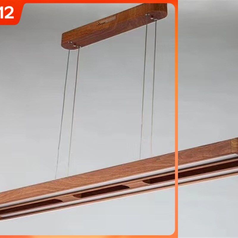 明装一字长条灯led格栅灯盘t5木纹平板灯亚克力组合带罩日光灯架