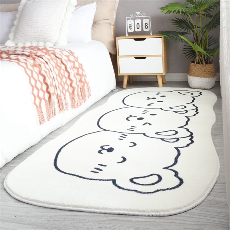 羊绒茶几毯新款2022日式地毯z毛毯地垫异形不规则房间彷卧室床边