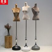 女半身模特道具彩色丝绒包布模特架女装 橱窗展示架可插针婚纱模特