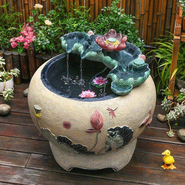 524庭院流水摆件循环水户外鱼缸阳台小鱼池造景电视柜旁落地假山,家居饰品,户外/庭院摆件,淘宝优惠券,粉丝福利购,淘宝优惠卷