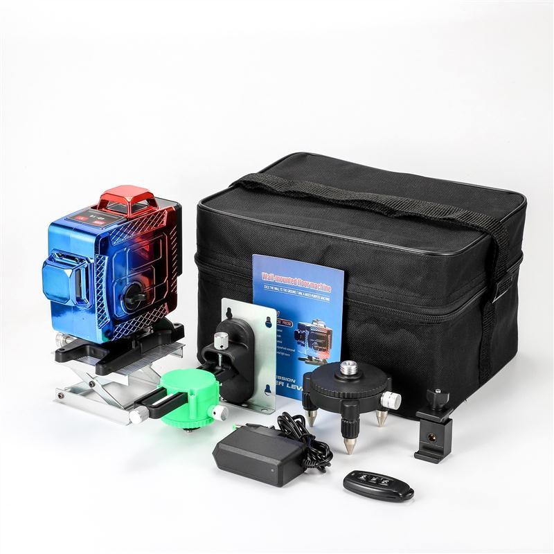 绿光16线4Di激光水平仪电镀款高亮自流平高精度贴墙仪贴地仪