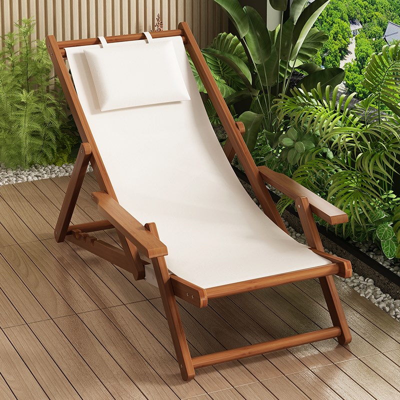 躺椅午休折叠椅2025新款办公室午睡椅家用休闲椅靠背椅阳台沙滩椅